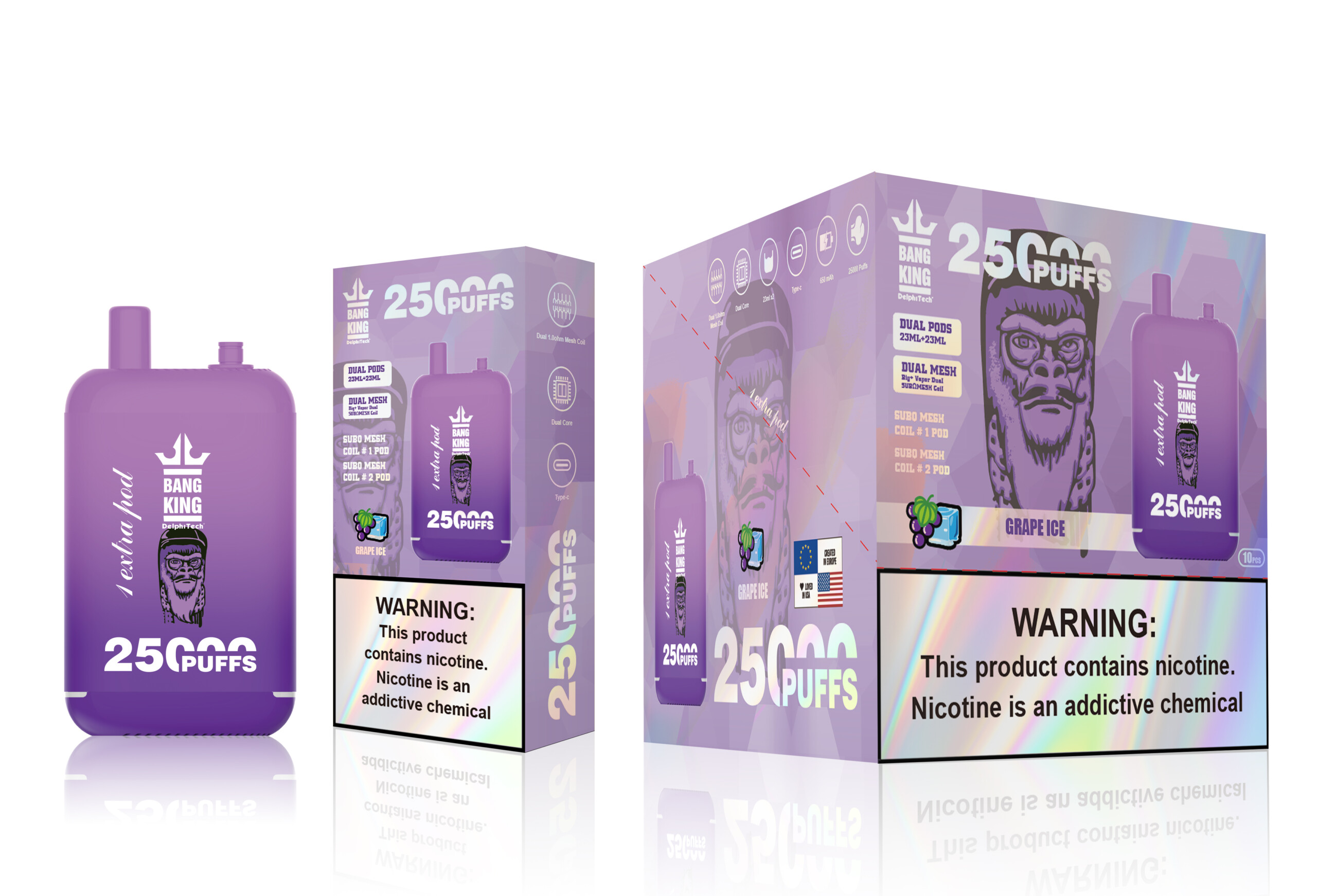 Bang King 25000 - Grape Ice