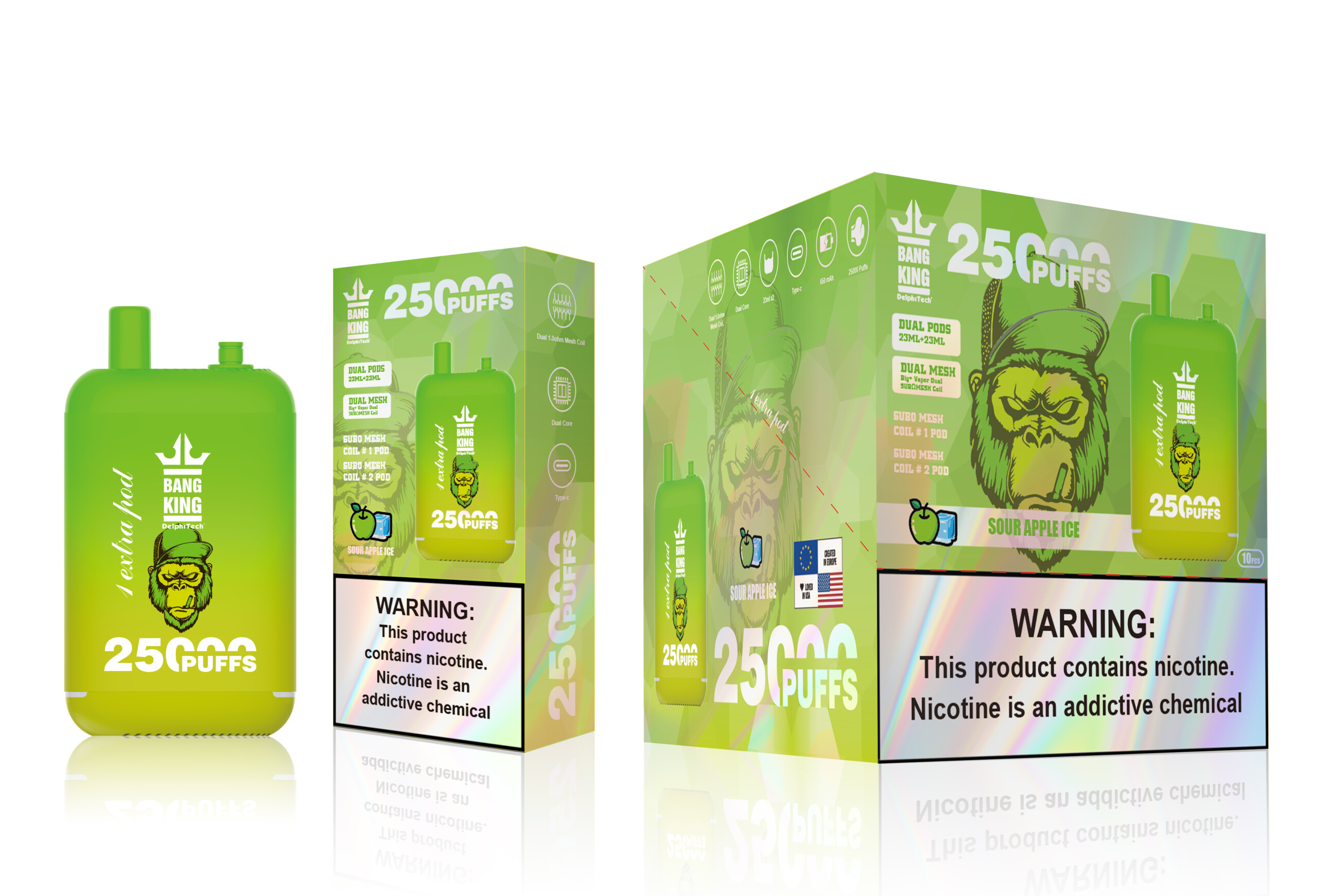 Bang King 25000 - Sour Apple Ice