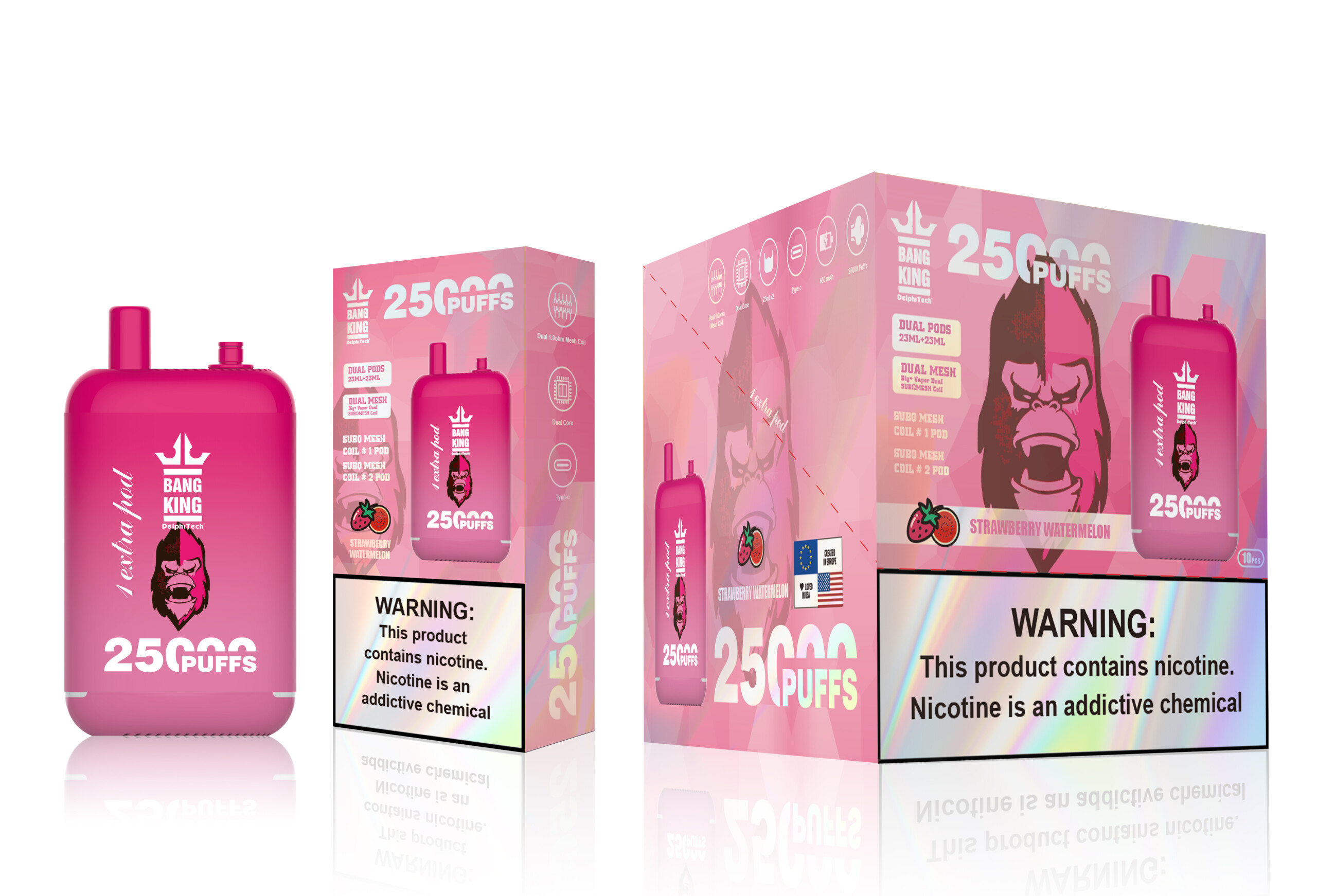 Bang King 25000 - Strawberry Watermelon