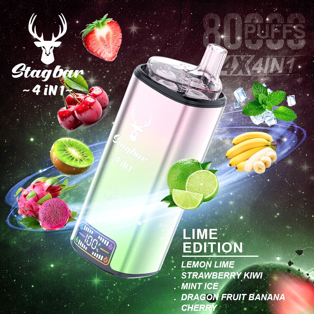 Stagbar 4 in 1 80K - Lime Edition