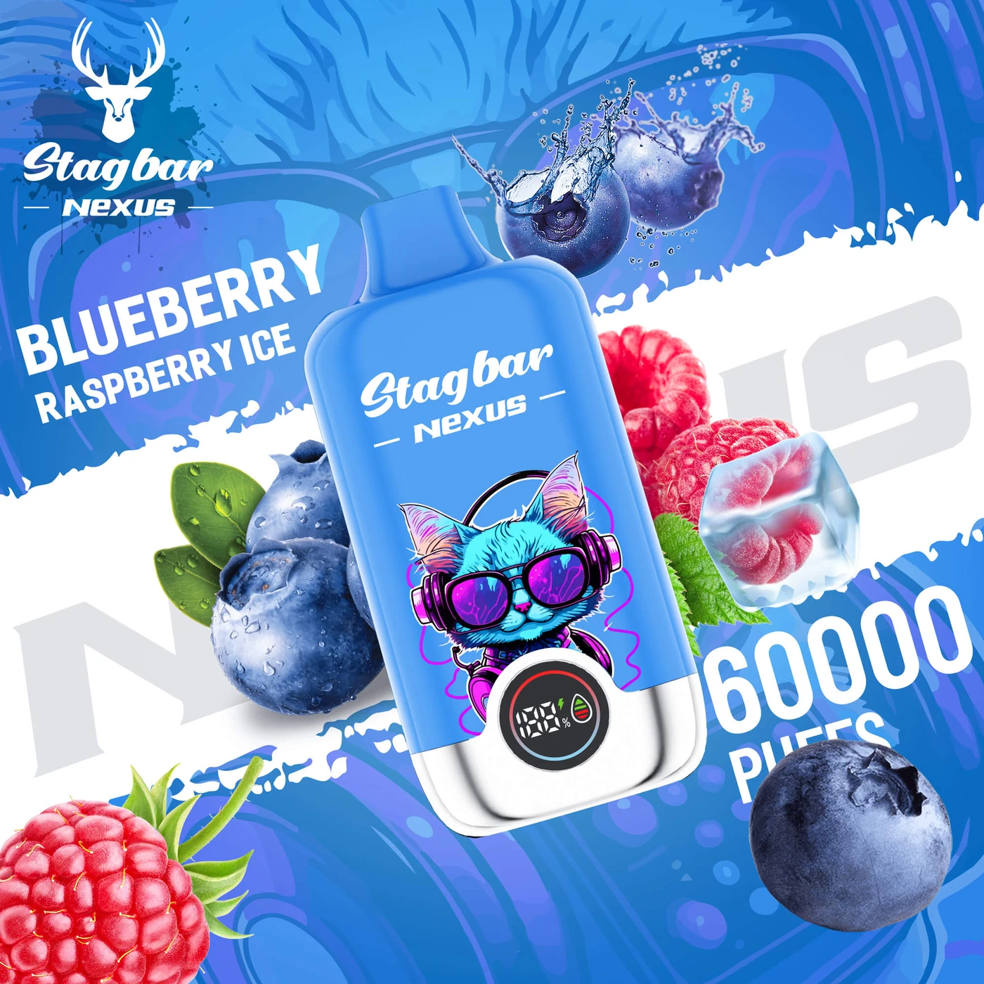 Stagbar NEXUS 60K - Blueberry Raspberry Ice