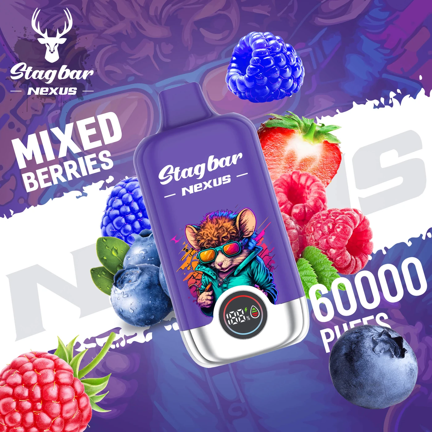Stagbar NEXUS 60K - Mixed Berries