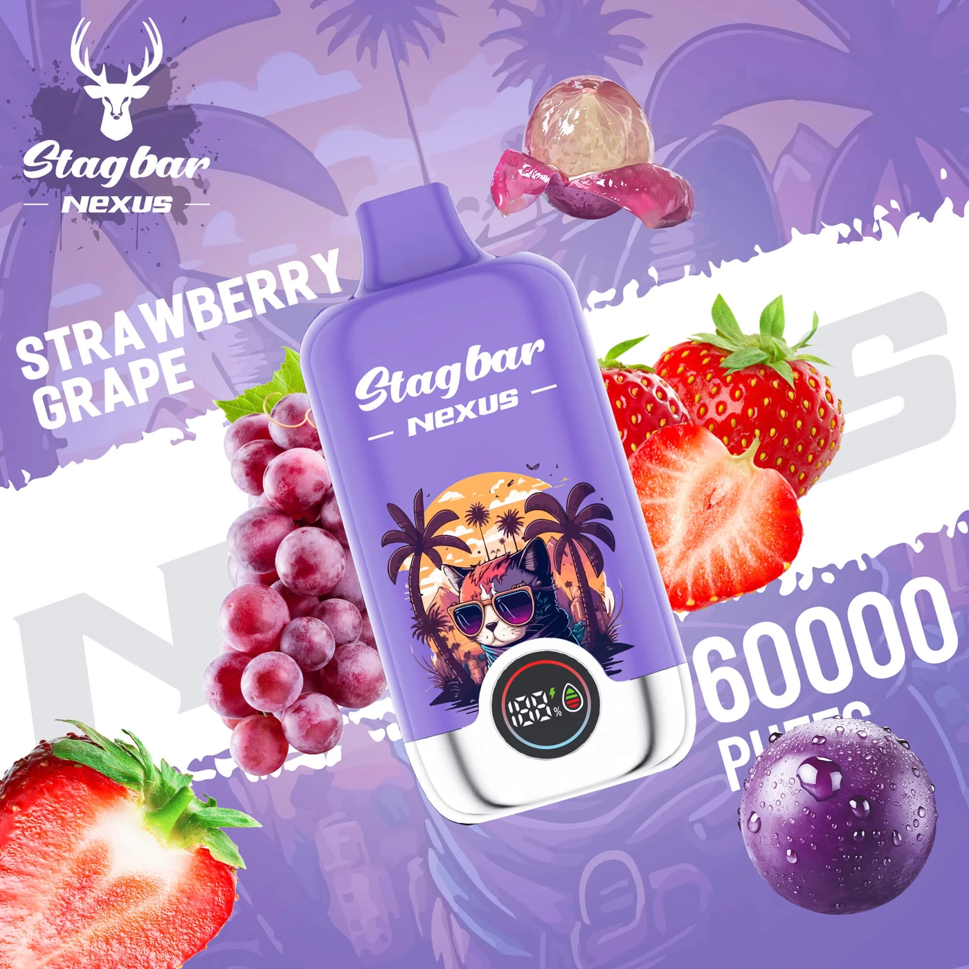 Stagbar NEXUS 60K - Strawberry Grape